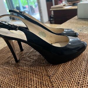 Size 10, black patent leather